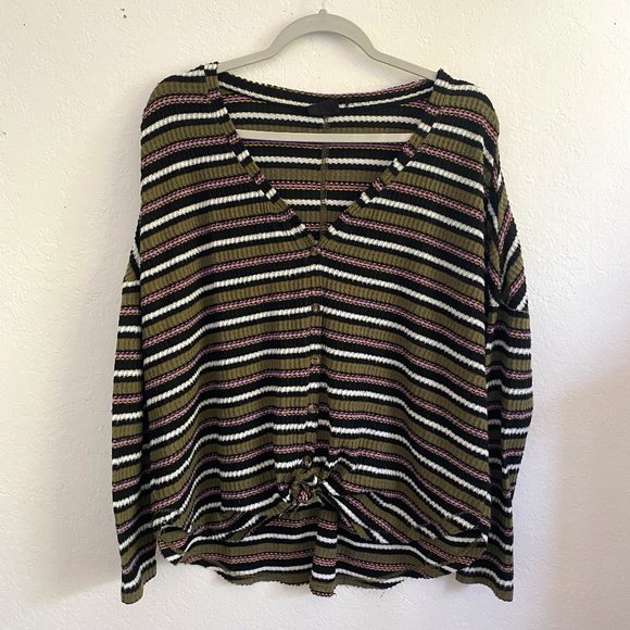 Out From Under Urban Outfitters Women's Size Small Oversized Stripe Top - Picture 1 of 10
